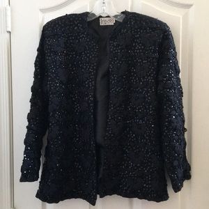 FINAL MARKDOWN Ladies’ Iris Beaded & Sequined Evening Jacket 10